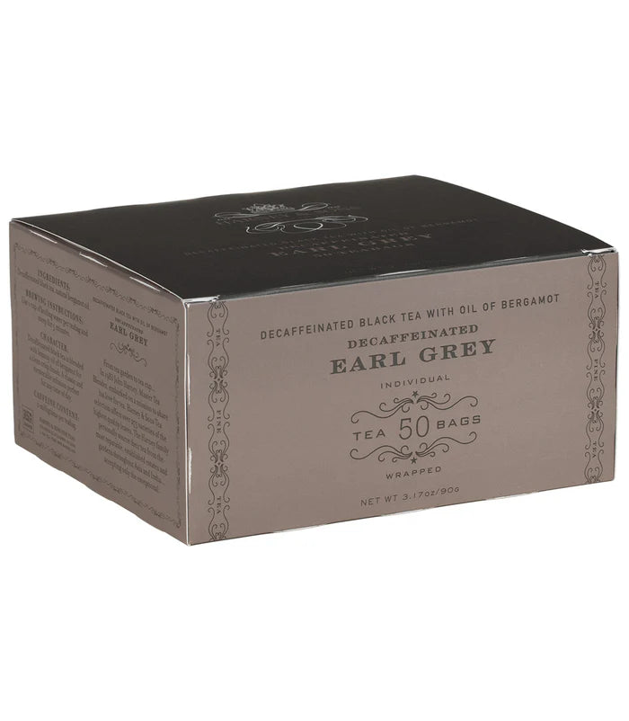 Harney & Sons Decaf Earl Grey 50 Premium Teabags – Premium Teas