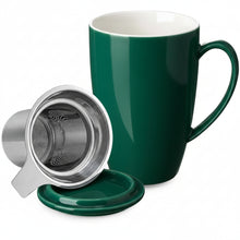 Load image into Gallery viewer, TEVIA Conica Tea Mug with Infuser and Lid 450 ml (Multiple colors)