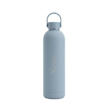 Load image into Gallery viewer, TEVIA light blue water bottle with a handle on a white background