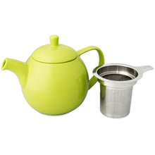 Load image into Gallery viewer, Lime Ceramic Curve Teapot with Infuser (710 ml) - Premium Teas Canada