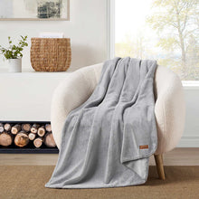 Load image into Gallery viewer, Ryanna Grey Plush Throw - Koolaburra by UGG