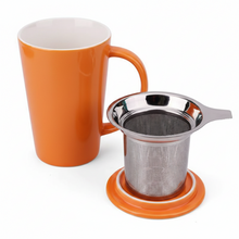 Load image into Gallery viewer, TEVIA Cylo Tea Mug with Infuser and Lid 475 ml (Multiple colors)