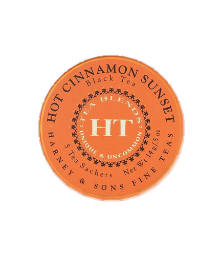 Harney & Sons Hot Cinnamon Sunset Tea Tagalong (5 Sachets) - Premium Teas Canada
