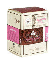 Load image into Gallery viewer, Harney & Sons Raspberry Herbal 20 Wrapped Sachets - Premium Teas Canada
