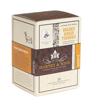 Load image into Gallery viewer, Harney & Sons Organic Ginger Turmeric Tea - 20 Wrapped Sachets - Premium Teas Canada