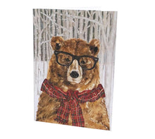 Load image into Gallery viewer, Holiday Card with Bear - Premium Teas Canada
