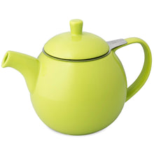 Load image into Gallery viewer, Lime Ceramic Curve Teapot with Infuser (710 ml) - Premium Teas Canada
