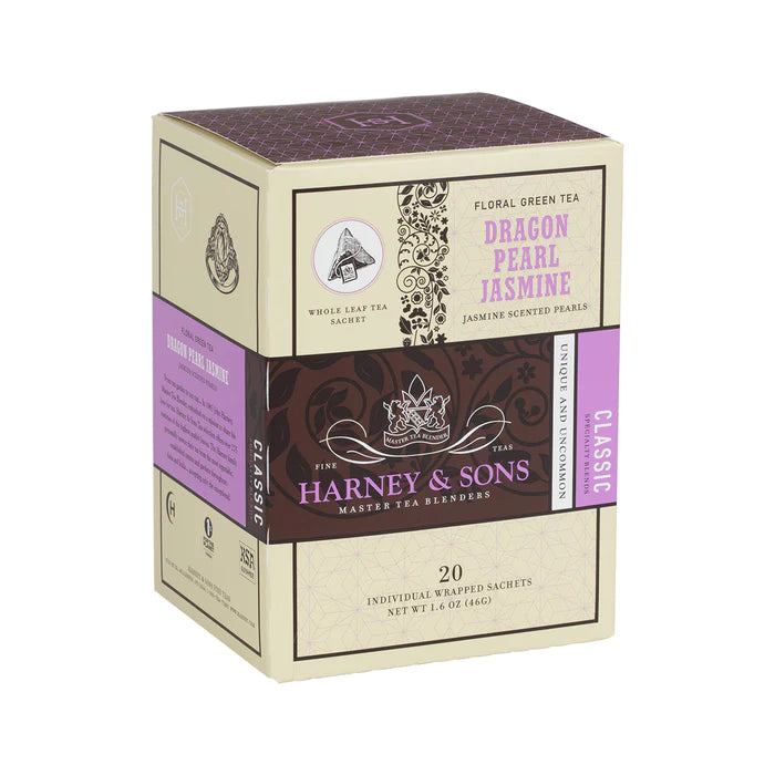 Harney & Sons Dragon Pearl Jasmine Tea 20 Wrapped Sachets