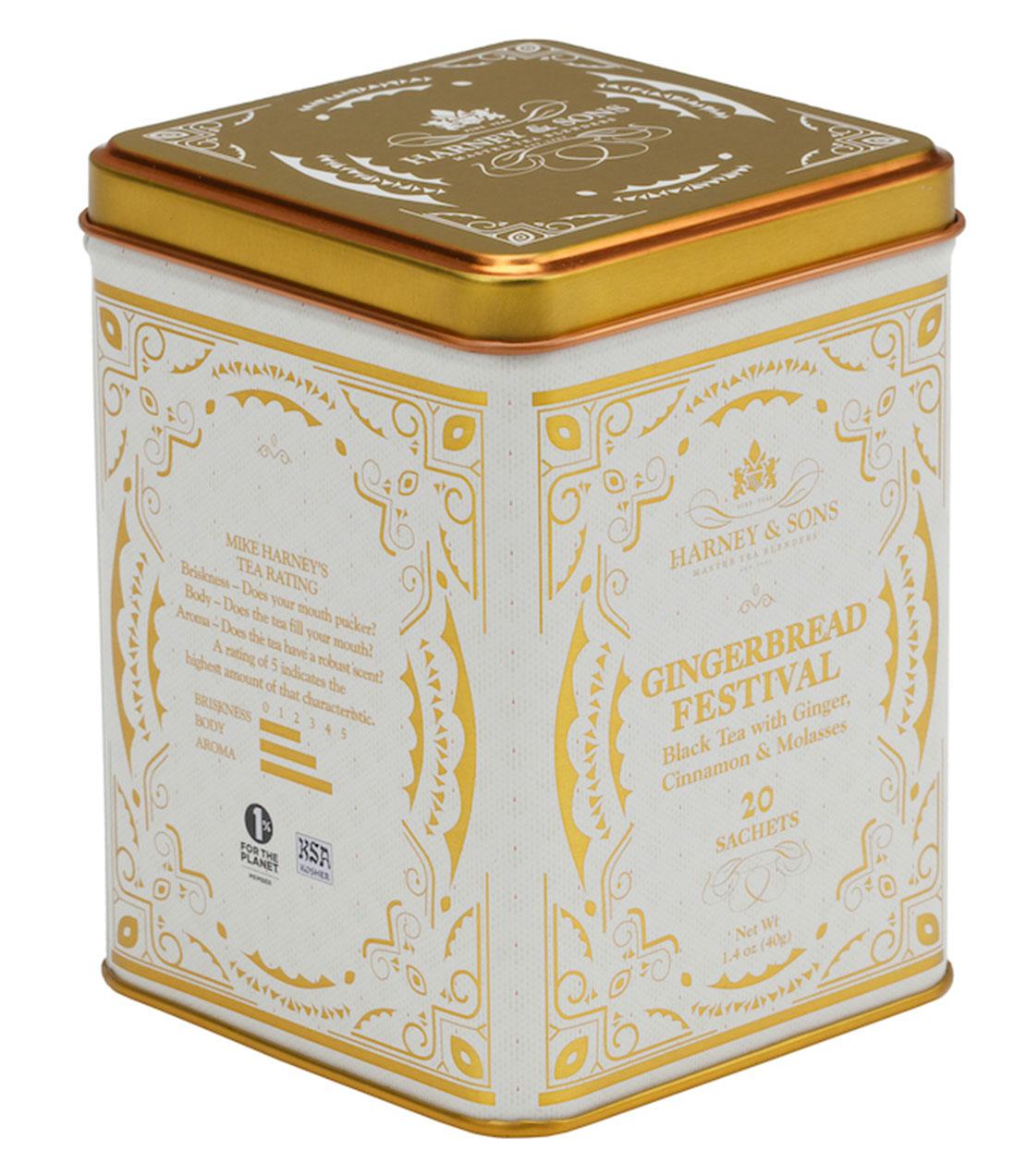 Gingerbread Tea Co Harney & Sons Gingerbread Festival Tea (20 Sachets) โ Premium Teas