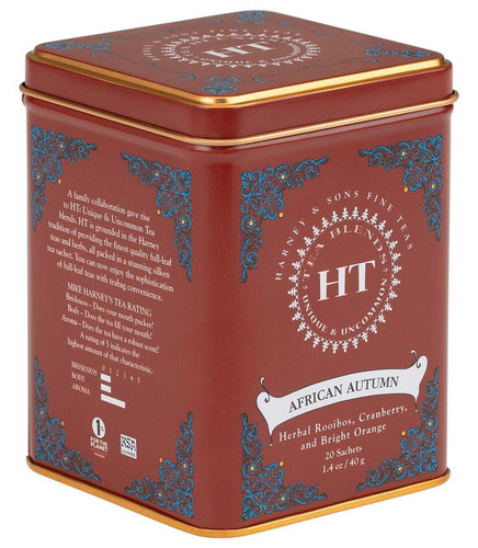 Harney & Sons HT African Autumn Rooibos Tea (20 Sachets) - Premium Teas Canada