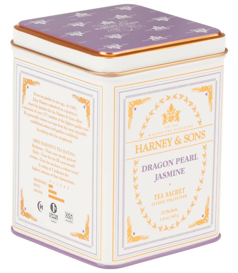 Harney & Sons Dragon Pearl Jasmine Classic Tea 20 Sachets - Premium Teas Canada