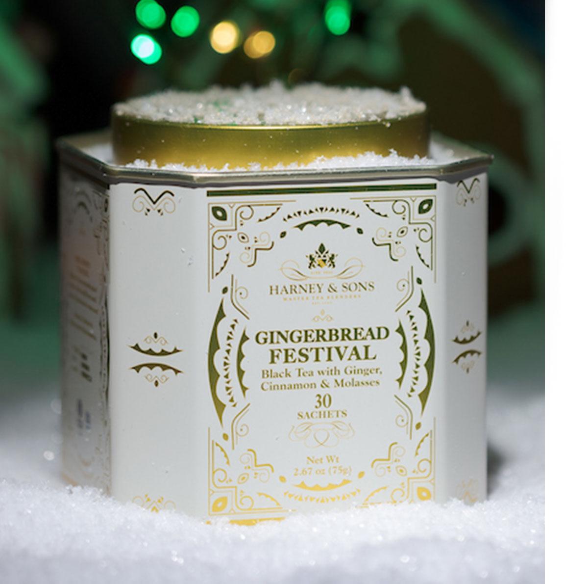 Gingerbread Tea Co Harney & Sons Gingerbread Festival & Holiday Tea Gift Set โ Premium Teas