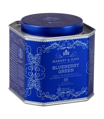 Harney & Sons HRP Blueberry Green Tea (30 Sachets) - Premium Teas Canada