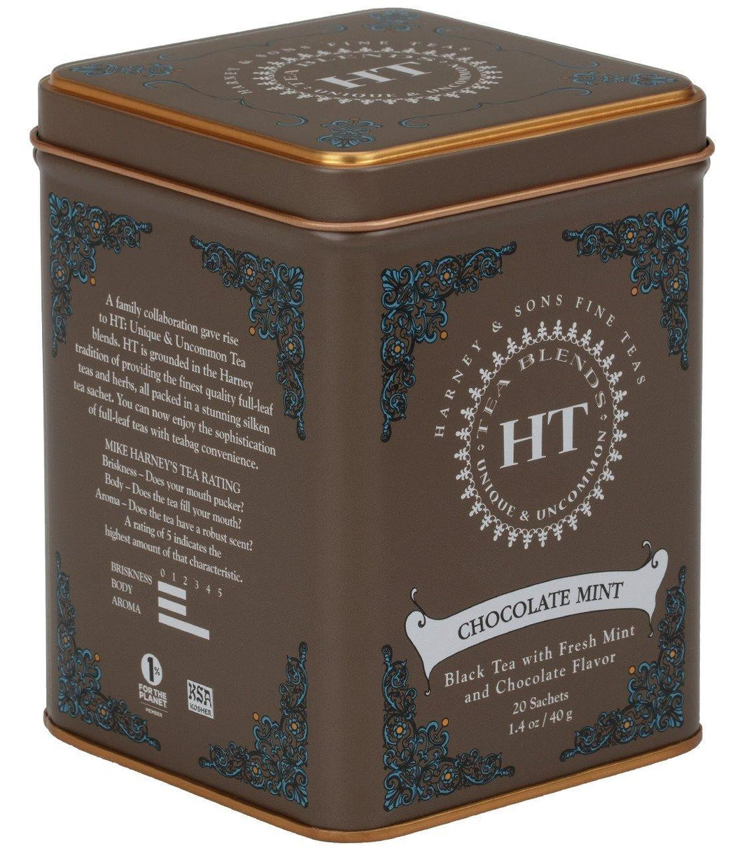 Harney & Sons HT Chocolate Mint Tea (20 Sachets) - Premium Teas Canada