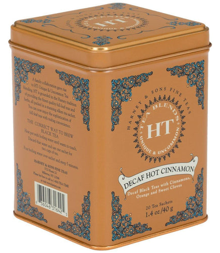 Harney & Sons HT Decaf Hot Cinnamon Spice Tea (20 Sachets) - Premium Teas Canada
