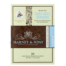 Load image into Gallery viewer, Harney &amp; Sons Earl Grey Supreme (20 Wrapped Sachets) - Premium Teas Canada
