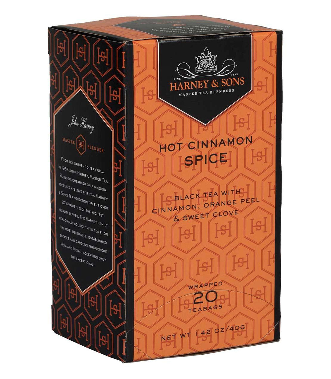 Harney & Sons Hot Cinnamon Spice 20 Premium Teabags - Premium Teas Canada