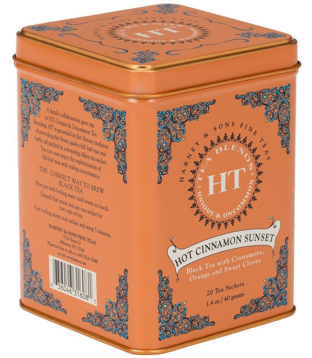 Harney & Sons HT Hot Cinnamon Sunset Tea (20 Sachets) - Premium Teas Canada