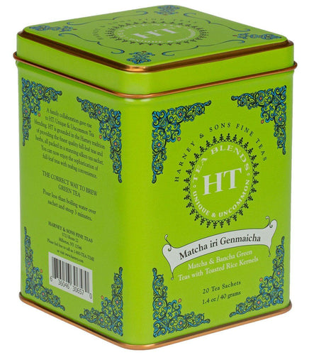 Harney & Sons HT Matcha iri Genmaicha (20 Sachets) - Premium Teas Canada