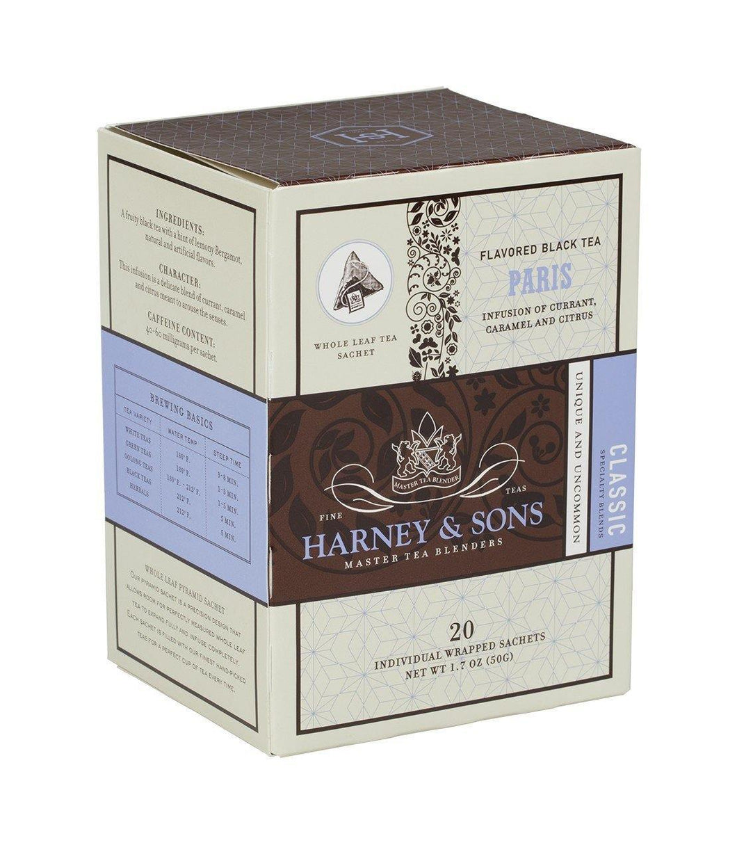 Harney & Sons Paris Tea 20 Wrapped Sachets - Premium Teas Canada