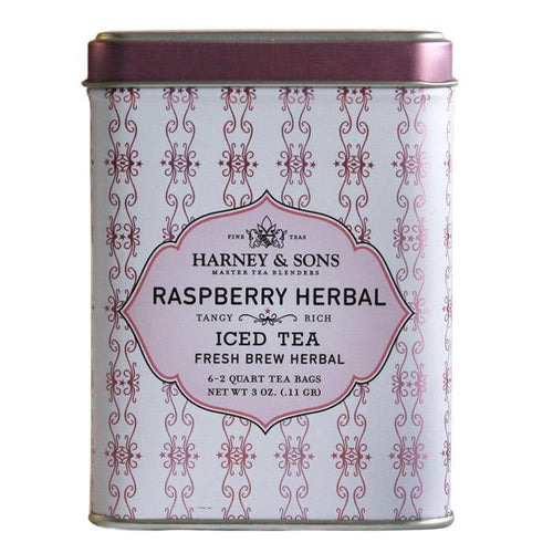 Harney & Sons Raspberry Herbal Fresh Brew Iced Tea - Premium Teas Canada