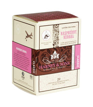 Load image into Gallery viewer, Harney &amp; Sons Raspberry Herbal 20 Wrapped Sachets - Premium Teas Canada

