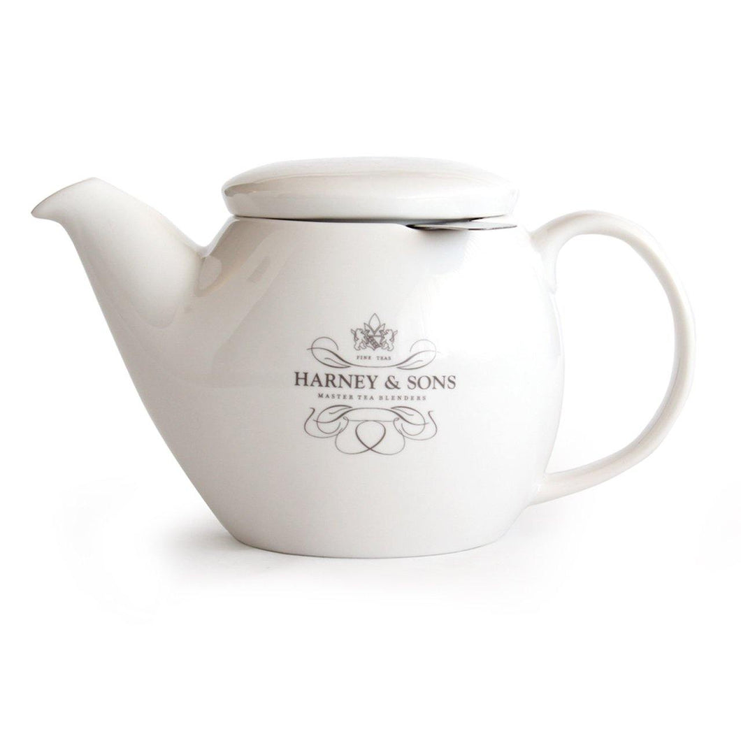 Harney & Sons Ceramic Teapot with Infuser (15 oz) - Premium Teas Canada