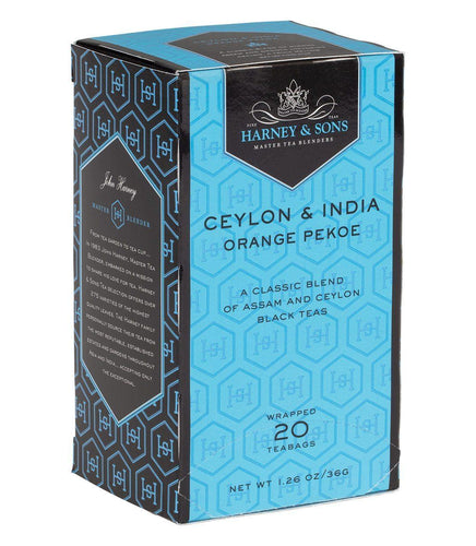Harney & Sons Orange Pekoe (Ceylon & India) 20 Premium Teabags - Premium Teas Canada
