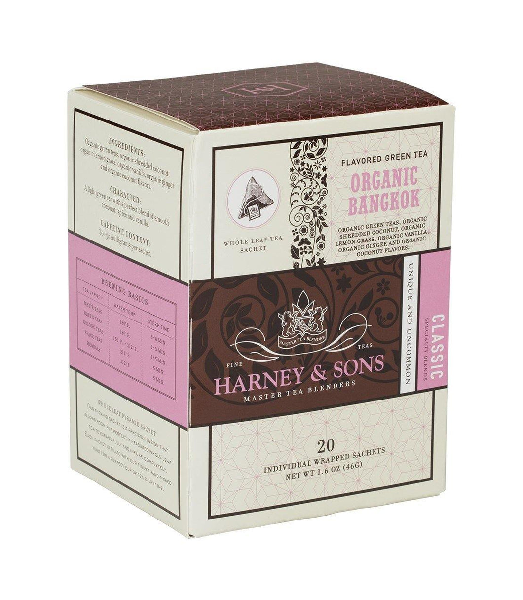 Harney & Sons Organic Bangkok Tea 20 Wrapped Sachets - Premium Teas Canada