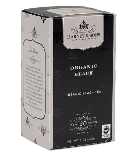 Harney & Sons Organic Black Tea in Tebags (20 ct) - Premium Teas Canada