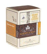 Load image into Gallery viewer, Harney &amp; Sons Organic Ginger Turmeric Tea - 20 Wrapped Sachets - Premium Teas Canada
