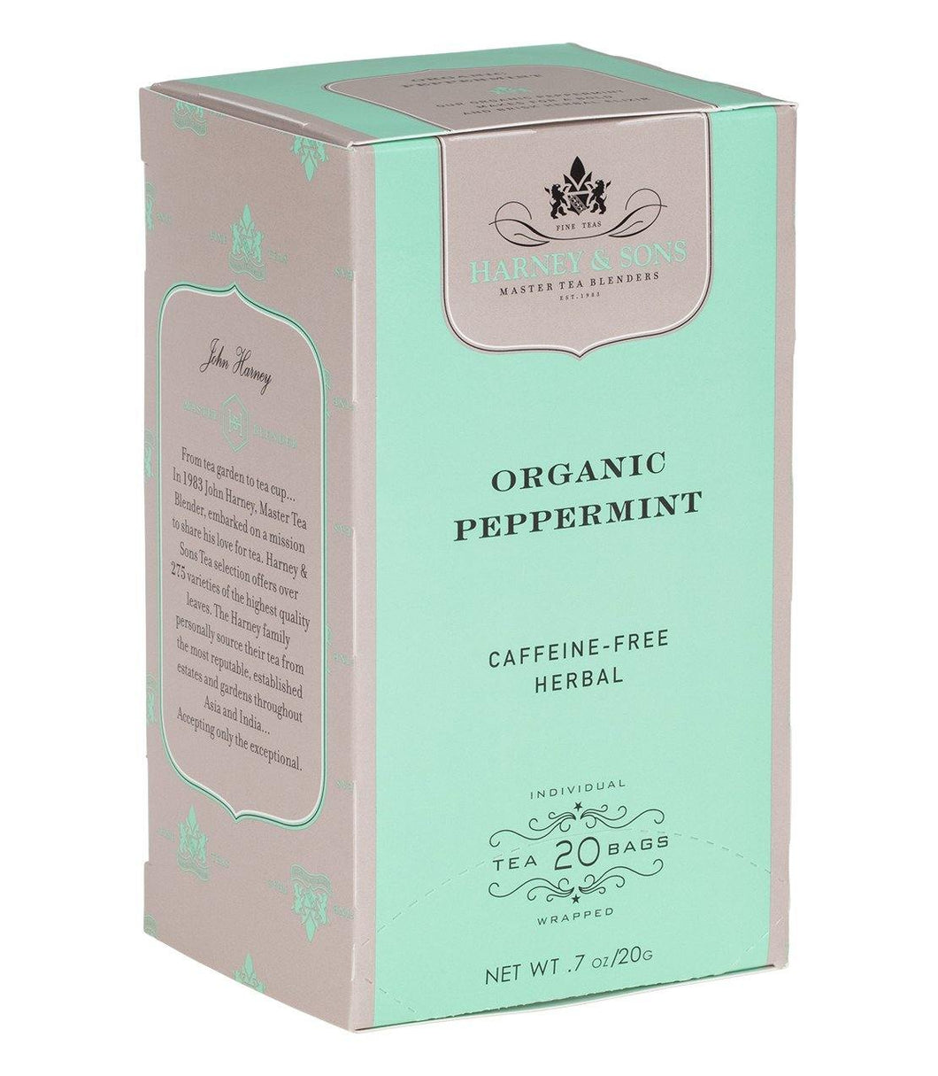 Harney & Sons Organic Peppermint 20 Premium Teabags - Premium Teas Canada