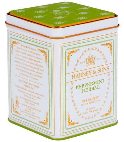 Harney & Sons Peppermint Herbal Classic 20 Sachets - Premium Teas Canada