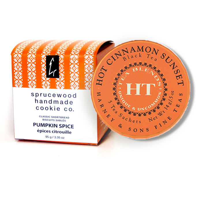 Hot Cinnamon Sunset Tagalong & Sprucewood Pumpkin Spice Shortbread (Small Box)
